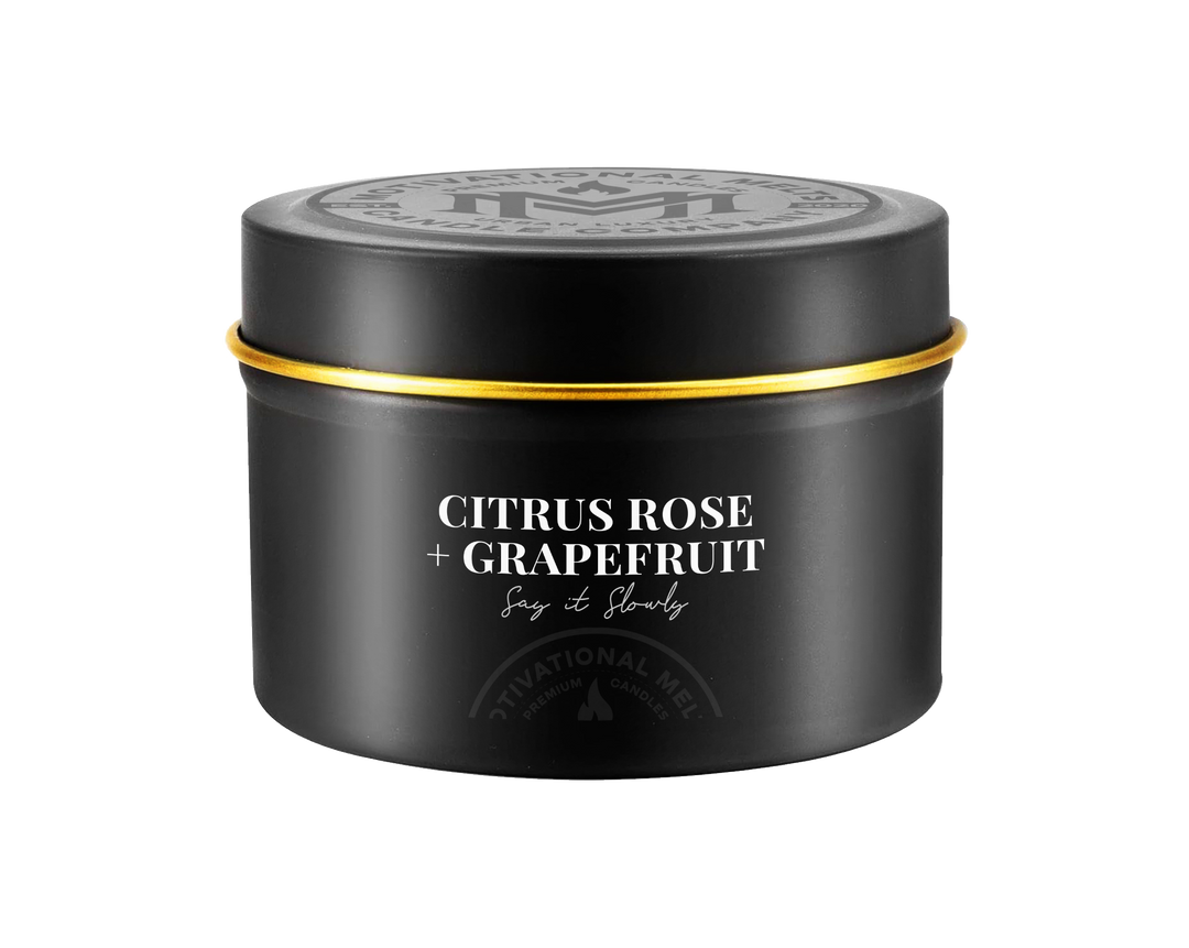 Say It Slowly- Citrus Rose &amp; Grapefruit Soy Candle