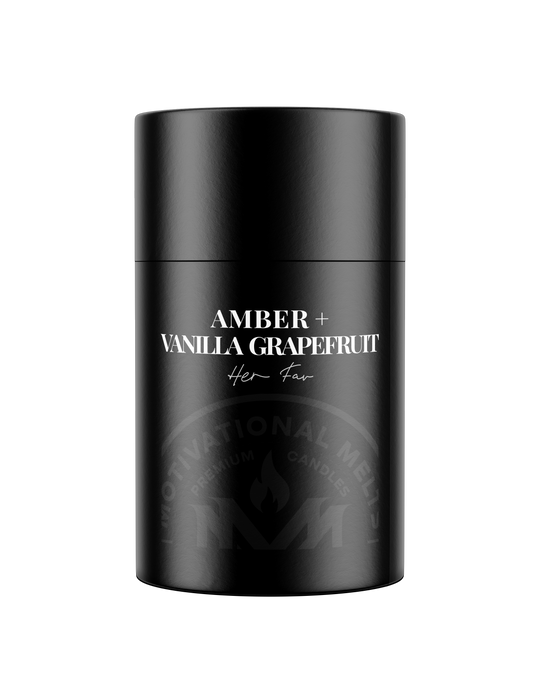 Amber & Vanilla Grapefruit Soy Candle