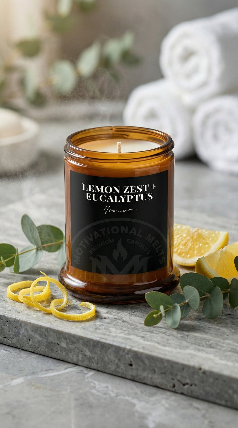Lemon Zest & Eucalyptus Soy Candle
