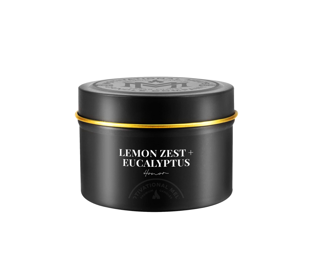 Honor- Lemon Zest &amp; Eucalyptus Soy Candle
