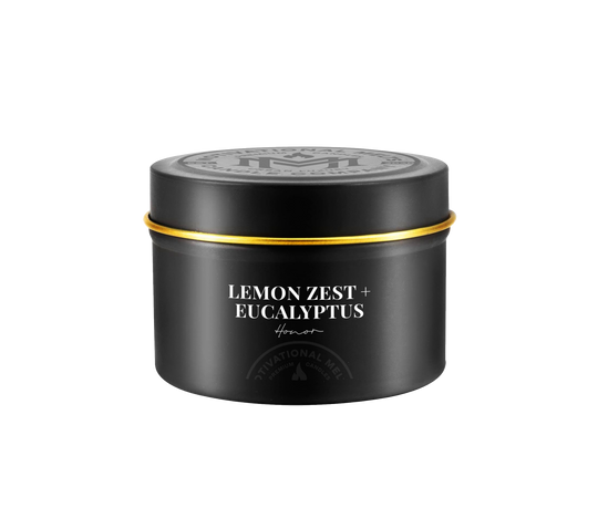 Honor- Lemon Zest &amp; Eucalyptus Soy Candle