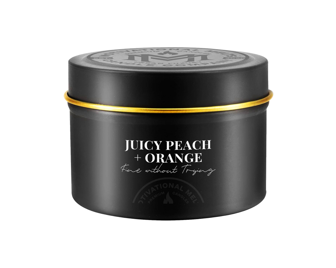 Fine Without Trying- Juicy Peach &amp; Orange Soy Candle