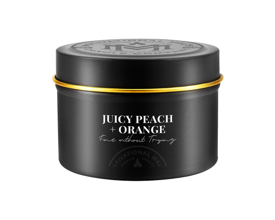 Fine Without Trying- Juicy Peach &amp; Orange Soy Candle
