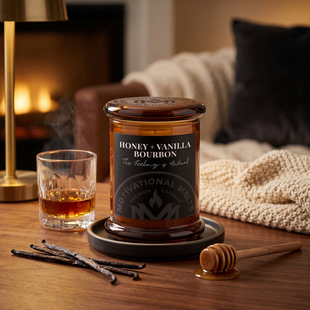 The Feeling Is Mutual- Honey &amp; Vanilla Bourbon Soy Candle