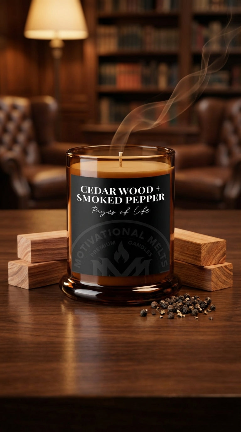 Cedarwood & Smoked Pepper Soy Candle