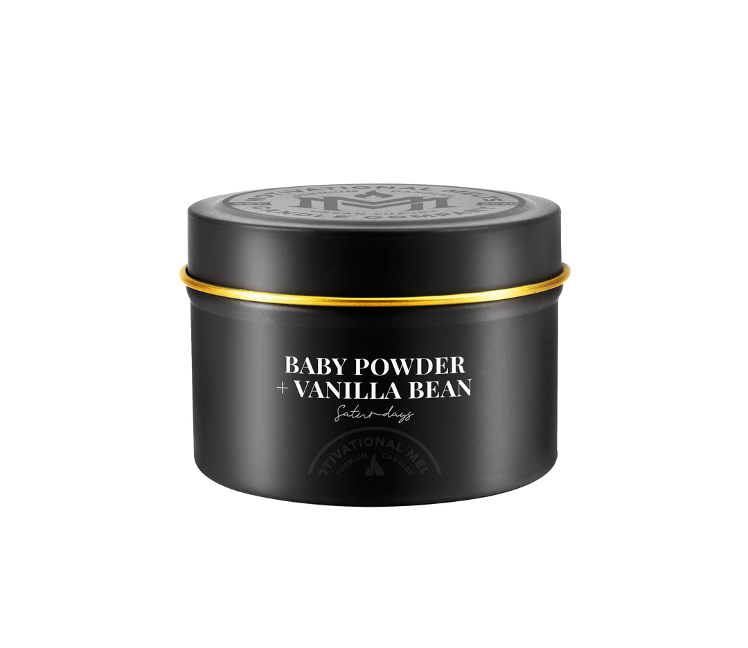 Saturdays- Baby Powder &amp; Vanilla Bean Soy Candle