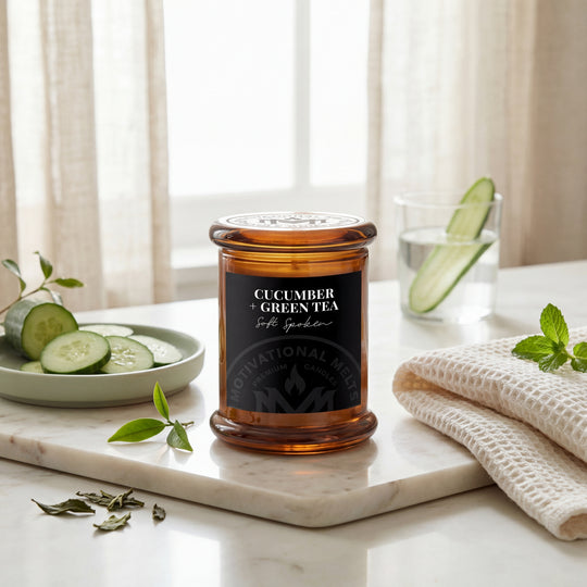 Soft Spoken- Cucumber &amp; Green Tea Soy Candle