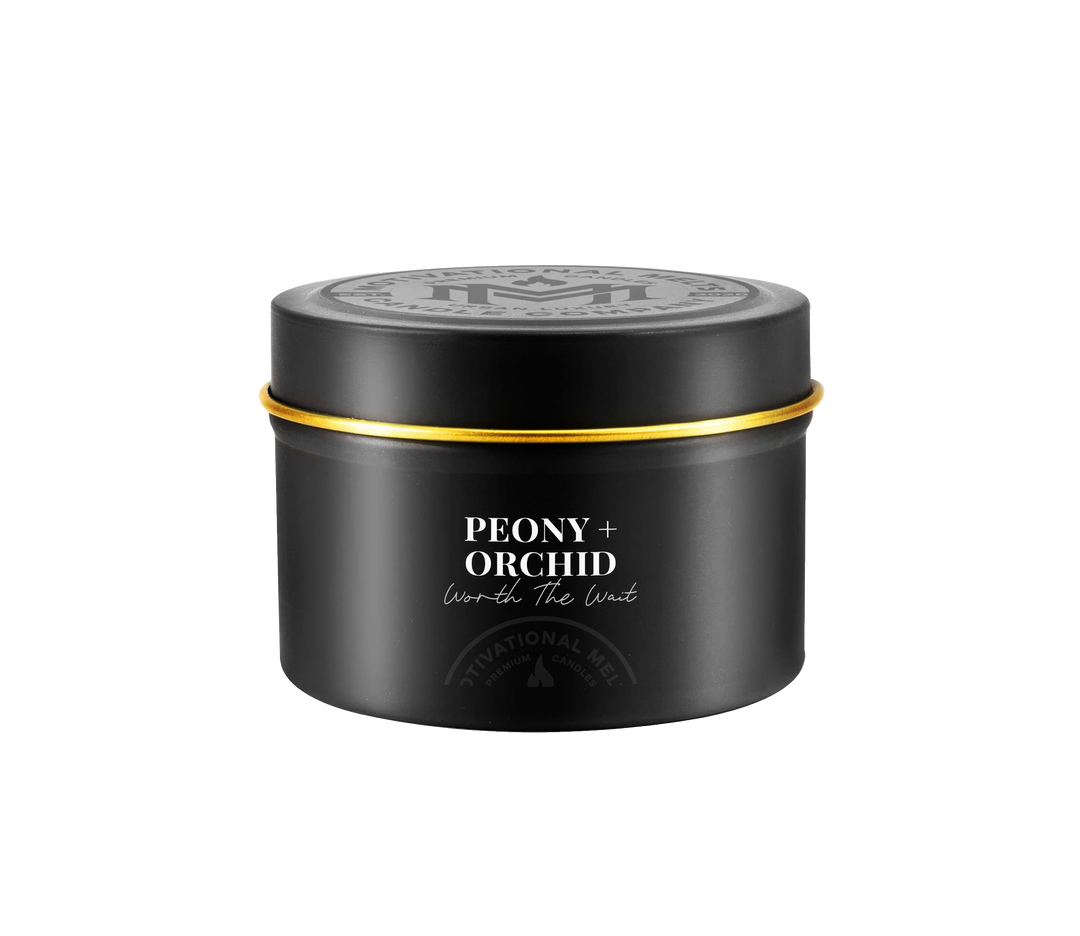 Worth The Wait- Peony &amp; Orchid Soy Candle