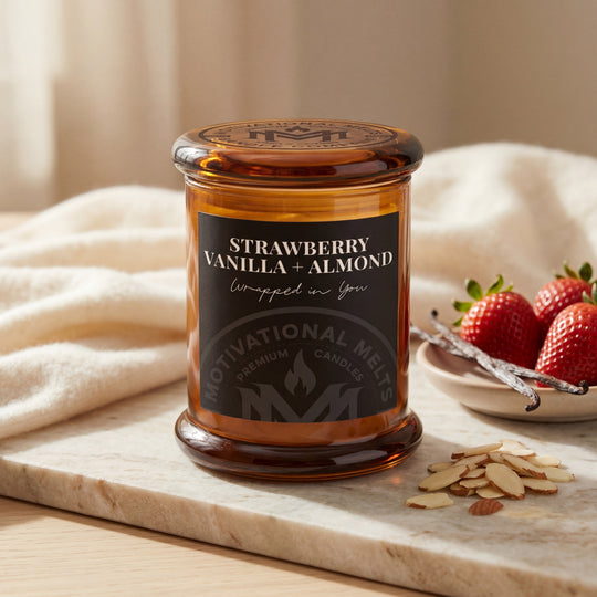Wrapped in You- Strawberry Vanilla &amp; Almond Soy Candle